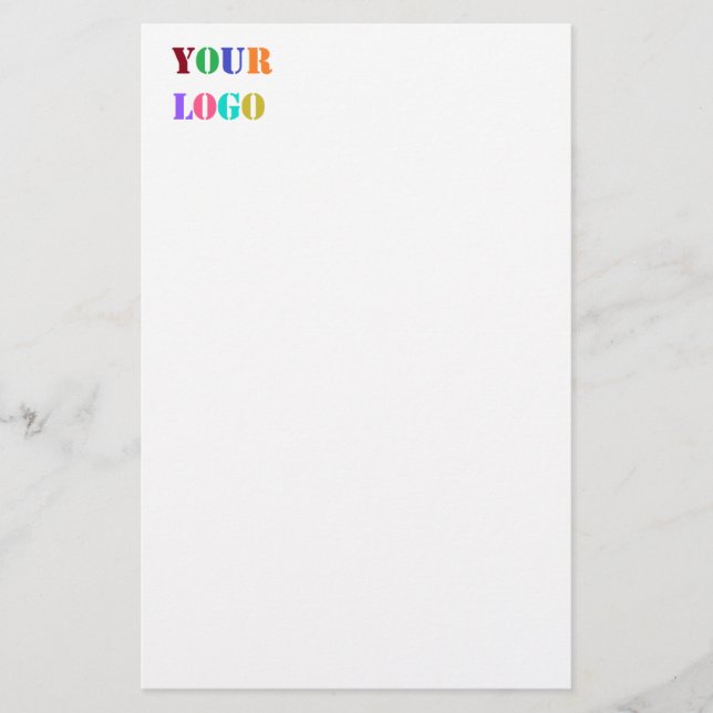 Papelaria Logotipo Personalizado da Empresa Exemplo de Papel (Frente)