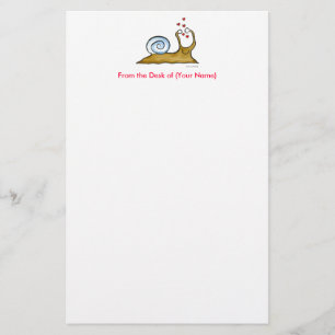 Papelaria Love Snail Stationery