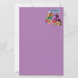 Papelaria Luv My Weenes Purple Stationery