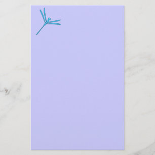 Papelaria Luz lisa - libélula azul
