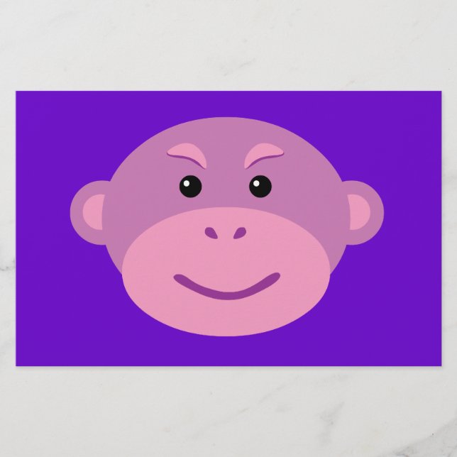 Papelaria Macaco Roxo (Frente)
