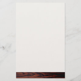 Papelaria Madeira de mogno escuro | padrão de madeira marrom