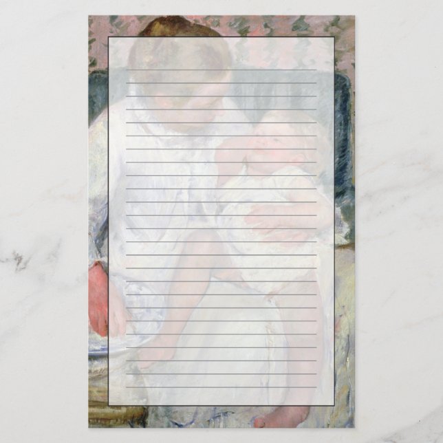 Papelaria Mãe aproximadamente para lavar sua criança (Frente)