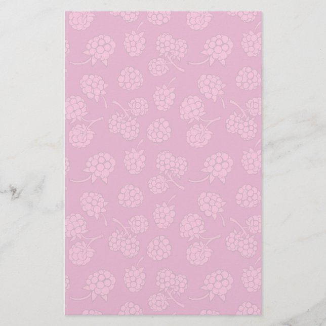 Papelaria Magenta Berry Pattern (Frente)