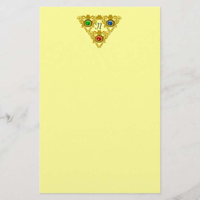 Papelaria MAGIC ELFIC TALISMAN/DOURADO TRIÂNGULO Amarelo (Frente)