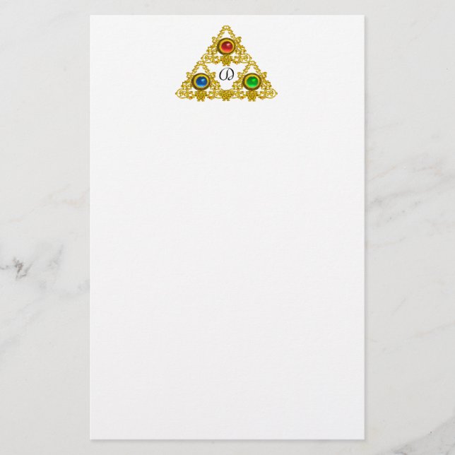 Papelaria MAGIC ELFIC TALISMAN/DOURADO TRIÂNGULO Branco (Frente)