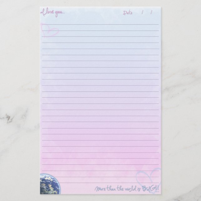 Papelaria Mais do que o mundo é grande (Frente)