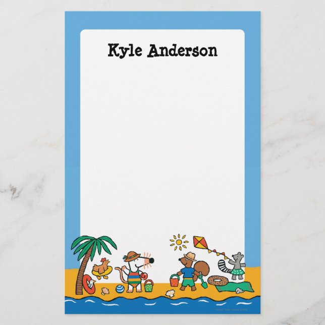 Papelaria Maisy e Amigos na Praia (Frente)