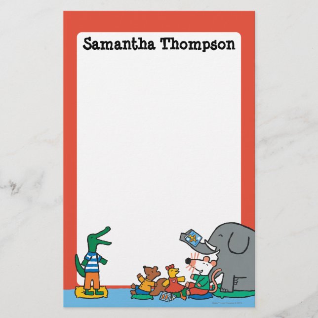 Papelaria Maisy e Amigos riem na hora da história (Frente)