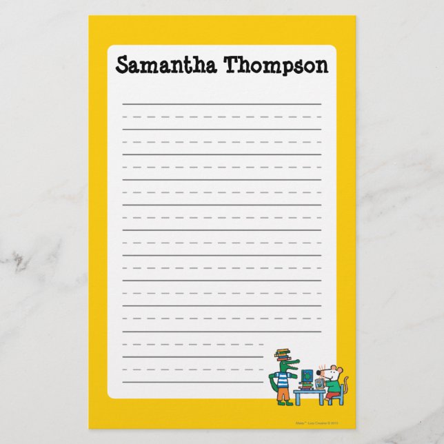 Papelaria Maisy e os amigos apreciam a biblioteca (Frente)