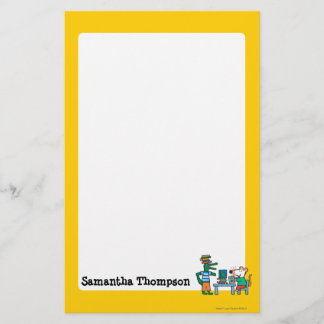 Papelaria Maisy e os amigos apreciam a biblioteca