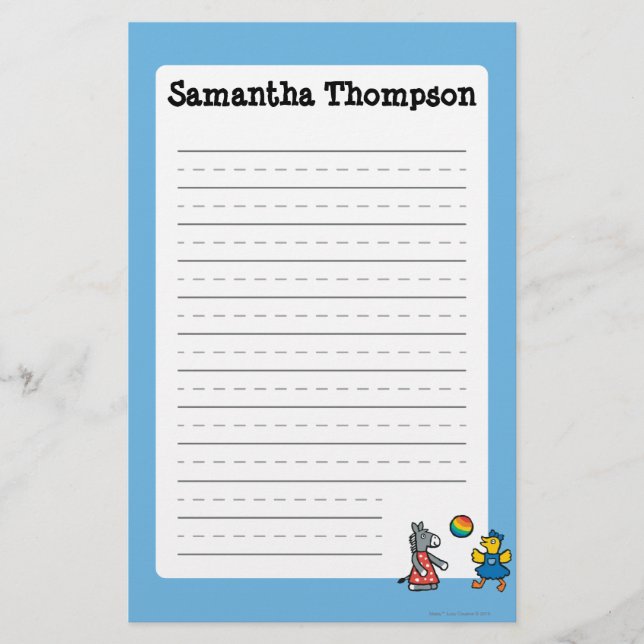 Papelaria Maisy no pré-escolar com os amigos no campo de (Frente)