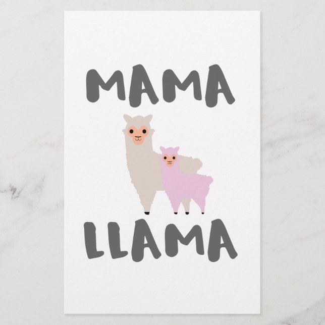 Papelaria Mama Llama Mãe (Frente)
