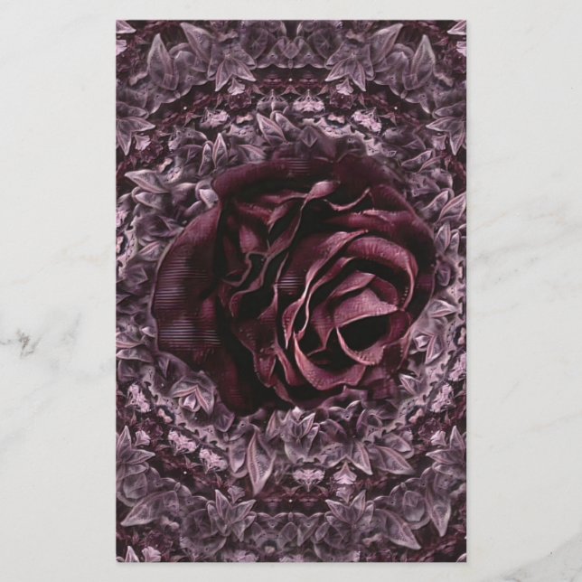 Papelaria Mandala de Rosa  (Frente)