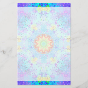 Papelaria Mandala do hippy da estrela azul modelada