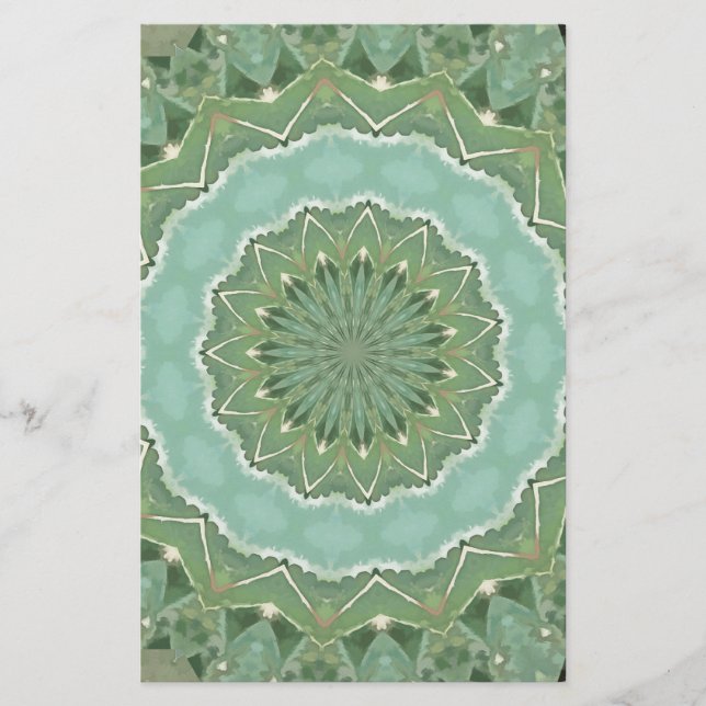 Papelaria Mandala Suculento (Frente)