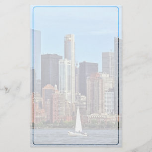 Papelaria Manhattan NY - Navio De Navegação Por Manhattan Sk