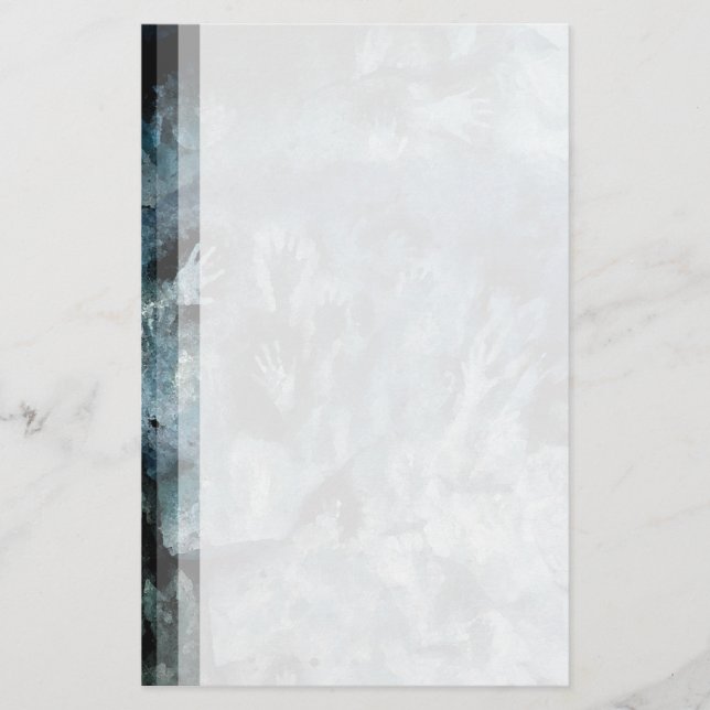 Papelaria Mãos azuis (Frente)