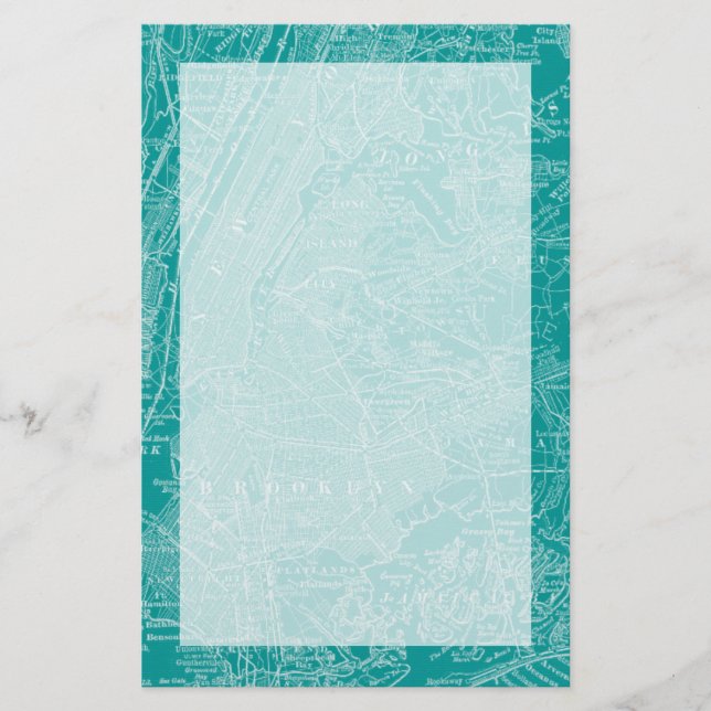 Papelaria Mapa gráfico de Nova York (Frente)