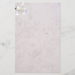 Papelaria marbled stationery orchid