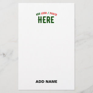 PAPELARIA MARCA VERIFICADA BRANCA PERSONALIZÁVEL MODERNA