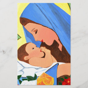 Papelaria Maria e bebê Jesus