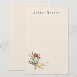Papelaria Marigold com Floreio Dourado