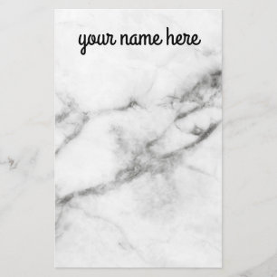 Papelaria Mármore cinzento papel personalizado dos artigos