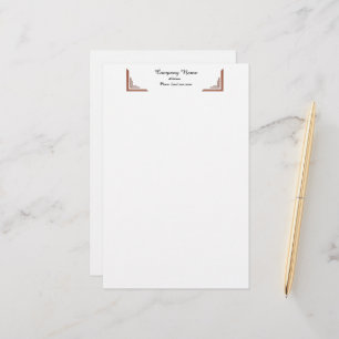 Papelaria Material de escritório profissional Elegante Terra