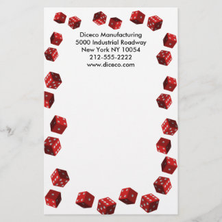 Papelaria Material de Relatação de Jogadores de Dice