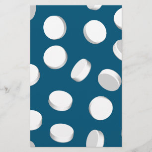 Papelaria medicamentos para pílulas azuis