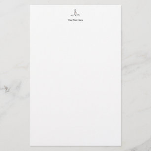 Papelaria Meditator estilizado com texto customizável