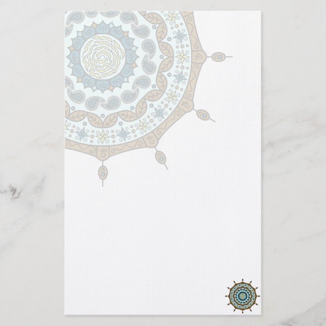 Papelaria Mehndi Fantasy Copper Stationery (Frente)