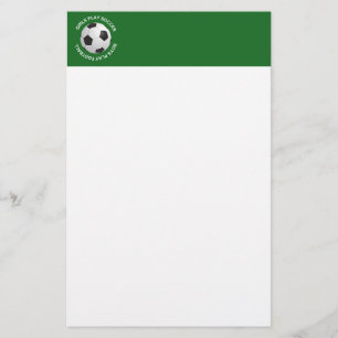 Papelaria Meninas jogam futebol, meninos jogam futebol