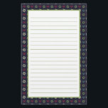 Papelaria Menorah verde-rosa e estrela de David Pattern<br><div class="desc">Papelaria Whimsical com Hanukkah temia o padrão menórico de menorahs e Star de David em azul, verde e rosa.</div>