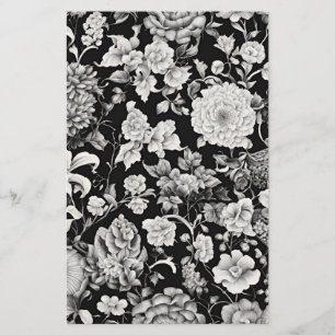 Papelaria Midnight Bloom: Um Casamento Floral Negro