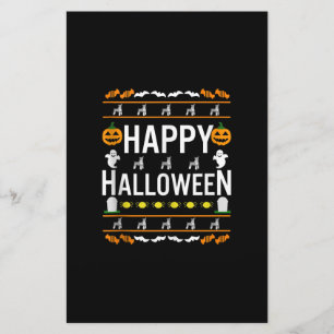 Papelaria Miniatura Schnauzer Halloween - Figurino Preguiço