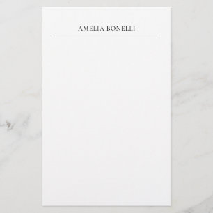 Papelaria Minimalista Clássica Profissional Simples
