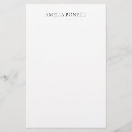 Papelaria Minimalista Clássico Profissional Simples Adiciona