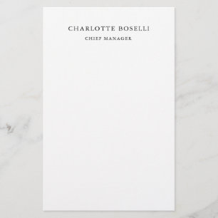 Papelaria Minimalista Elegante Clássico Profissional Simples