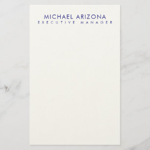 Papelaria Minimalista Moderna Simples Nome Próprio