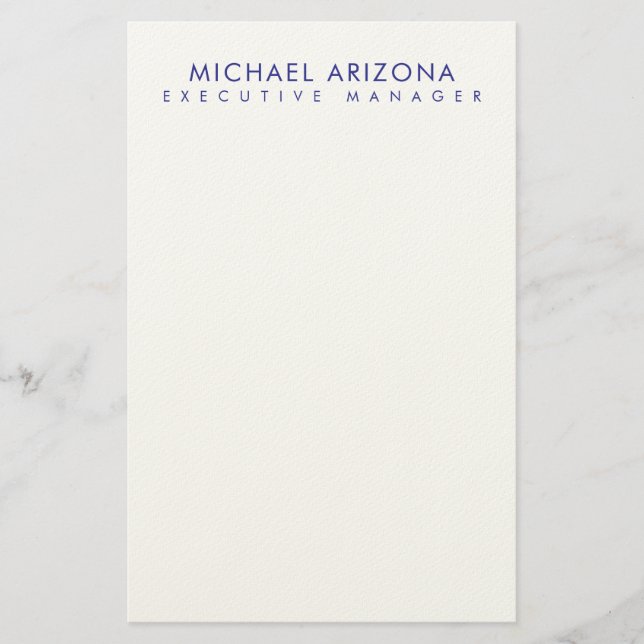 Papelaria Minimalista Moderna Simples Nome Próprio (Frente)
