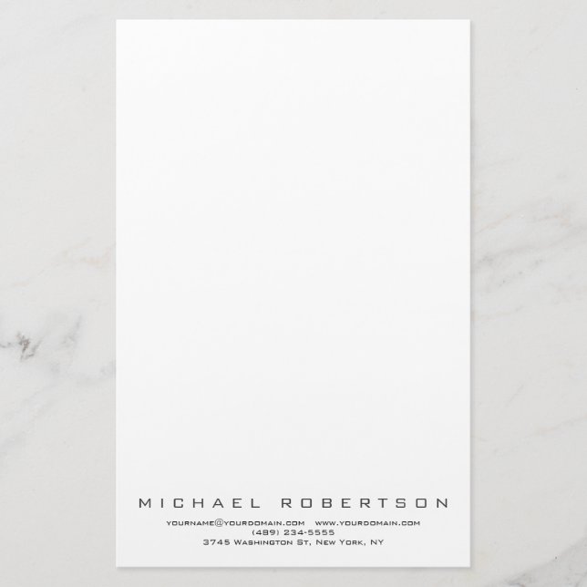 Papelaria Minimalista Moderna Simples Profissional (Frente)