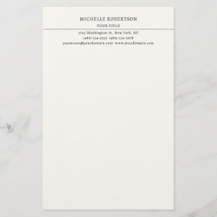 Papelaria Minimalista Moderno Profissional Criativo