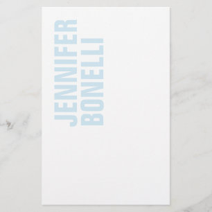 Papelaria Minimalista moderno profissional ousado azul branc