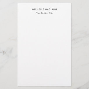 Papelaria Minimalista Moderno Profissional Simples