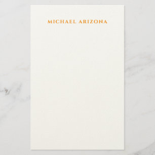 Papelaria Minimalista Moderno Simples Nome Próprio