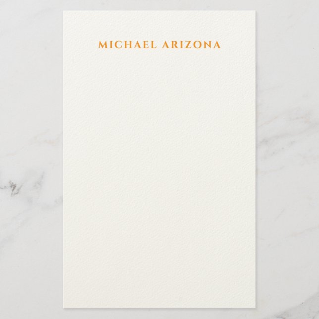Papelaria Minimalista Moderno Simples Nome Próprio (Frente)