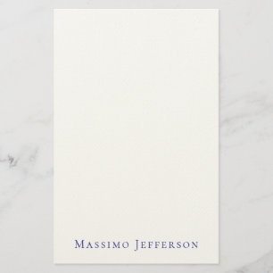 Papelaria Minimalista Moderno Simples Nome Próprio