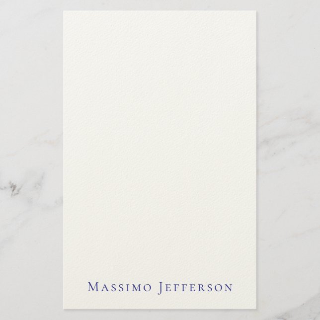 Papelaria Minimalista Moderno Simples Nome Próprio (Frente)